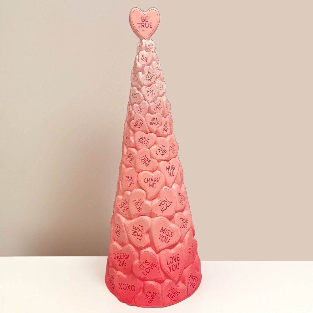 Valentines Day Conversation Hearts Tree